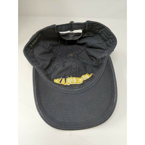 Legacy 92 Michigan Hat Embroidered Spell Out Slideback Cap Black - Picture 9 of 11